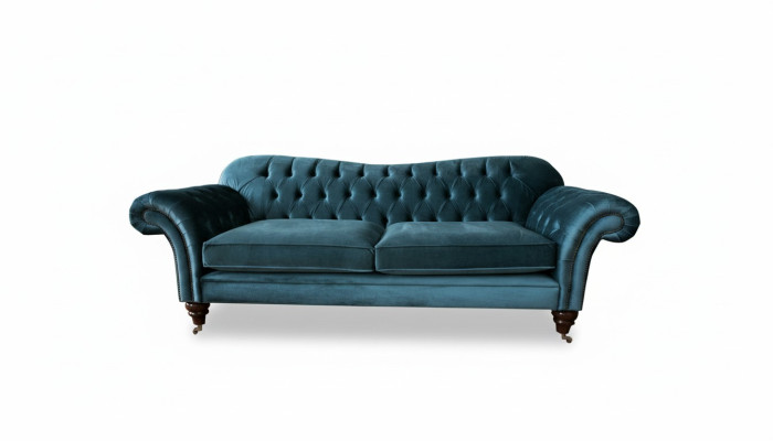 Canapé en tissu de luxe Chesterfield Canapé Canapés Tapissier Grand suite 3 places