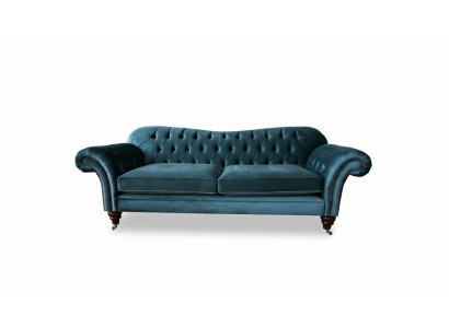 Canapé en tissu de luxe Chesterfield Canapé Canapés Tapissier Grand suite 3 places