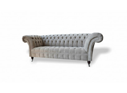 Canapé 3 places Salon paysager Canapés Suite Rembourrage Tissu Chesterfield