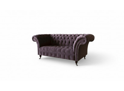 Chesterfield canapé sofa tissu canapé classique 2 places Velours Deux places