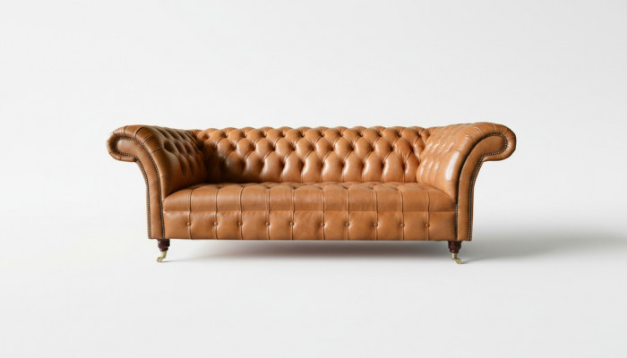 Design de Chesterfield Luxe canapé canapé siège textile Suite en cuir