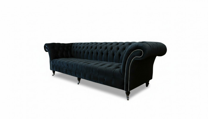 Canapé Chesterfield 4 places Grand canapé design rembourré Suite de canapés