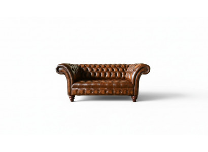 Design Canapé Chesterfield 2 places Canapé brun Tapisserie Canapés Canapé de salon nouveau