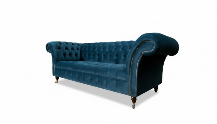 Canapé Chesterfield Canapé 3 places. Revêtement moderne, textile.