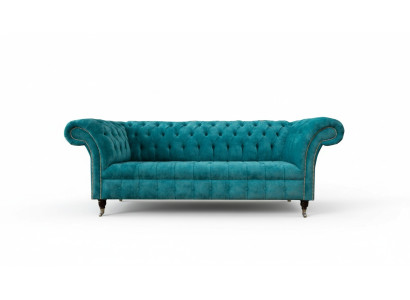 Canapé Chesterfield Revêtement Canapé classique en tissu turc 3 places