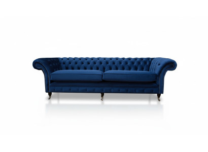 Canapé Chesterfield bleu XXL 265cm 4 places en tissuufs.localizedsofas.sofas.footer