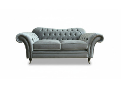 Canapé Chesterfield en textile 2 places Canapé de luxe Canapé Rembourrage Canapés en tissu Design Canapés neufs