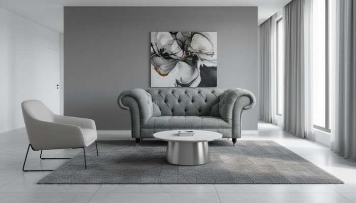 Chesterfield Design Luxe Rembourrage Canapé Siège Suite Cuir Textile Canapés