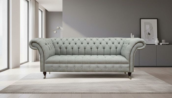 Chesterfield 3 places canapé design canapés rembourrage tissus textiles