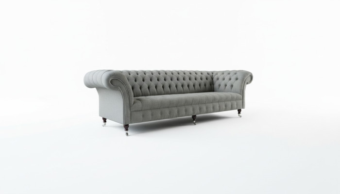 Canapé XXL Big Sofa Chesterfield 265cm Canapé 4 places Moderne en Tissu