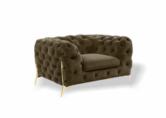 Chesterfield Fauteuil à ailes Fauteuil 1 place Canapé Tissu Canapé d'ameublement neuf