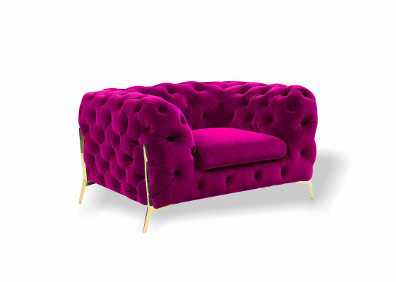 Chesterfield Fauteuil à ailes Fauteuil 1 place Canapé Tissu Canapé d'ameublement neuf