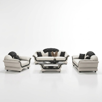 Ensemble complet Ensemble de canapé 321 Siège Table basse Design Paysage de vie 4 pièces. nouveau