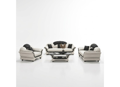 Ensemble complet Ensemble de canapé 321 Siège Table basse Design Paysage de vie 4 pièces. nouveau