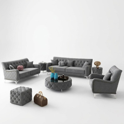 Ensemble de canapé 7 pièces. Ensemble de canapé à places Table basse Canapé Canapés modernes Canapé en velours neuf