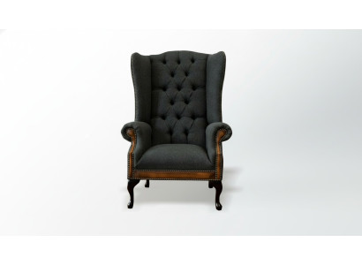 Chaise 1x Fauteuil de salon Fauteuil TV Lounge Siège en textile Fauteuil accoudoir
