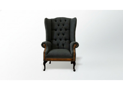 Chaise 1x Fauteuil de salon Fauteuil TV Lounge Siège en textile Fauteuil accoudoir