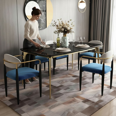 Groupe de salle à manger ensemble complet garniture 7 pièces table tables luxe mobilier en bois neuf