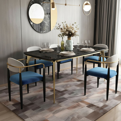 Groupe de salle à manger ensemble complet garniture 7 pièces table tables luxe mobilier en bois neuf
