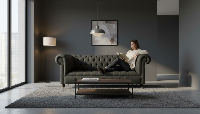 Canapé design Canapés Canapés Tissu Canapé moderne ensemble de 3 places Upholstery