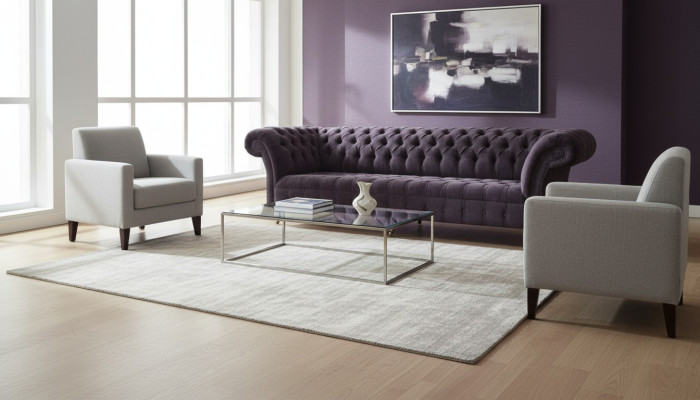 Canapé canapé 4 places Design Rembourrage Moderne Tissu Chesterfield Nouveaux canapés