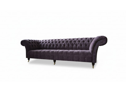 Canapé canapé 4 places Design Rembourrage Moderne Tissu Chesterfield Nouveaux canapés