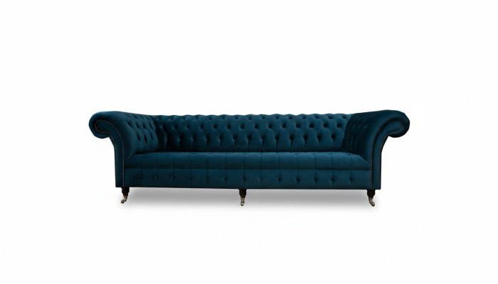 Canapé design Chesterfield Rembourrage Moderne Tissu Textile Canapés 4 Places Sommeil