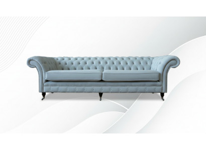 Polster Sofas Design Luxus Couch Sofa 4 Sitzer Stoff Couchen Viersitzer Samt Neu