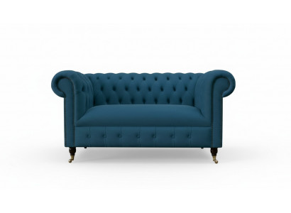 Canapé 2 places Assise Chesterfield Classic Bleu Canapés Canapés Tapisserie