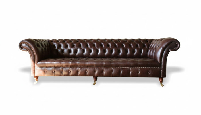 Canapés Chesterfield Tapisserie Design XXL Canapé de Luxe 4 Places Canapés en Cuir