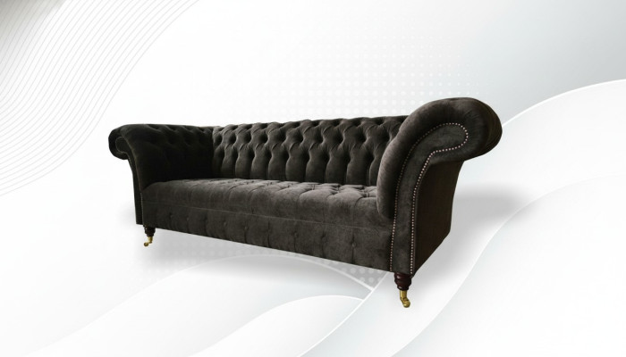 Chesterfield Meubles Originaux 3 Places Canapé Revêtement Canapés Canapé Textile neuf