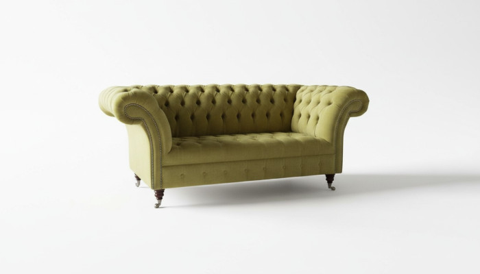 Canapé 2 places Canapé rembourré Canapés Chesterfield Salon Design Tissu Nouveau
