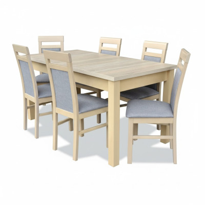 Ensemble de salle à manger comprenant une table à manger et 6 chaises, ensemble de table à 7 pièces. Ensemble complet de meubles
