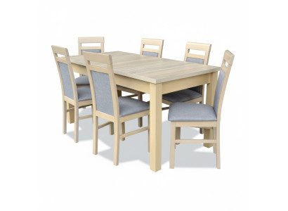 Ensemble de salle à manger comprenant une table à manger et 6 chaises, ensemble de table à 7 pièces. Ensemble complet de meubles