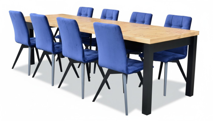 Salle à manger Ensemble de 7 pièces avec 6 chaises Fauteuil inclinable Table à manger rectangulaire Groupe de chaises