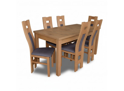 Salle à manger 6x fauteuils Ensemble de 7 pièces Suite classique Table de salle à manger Groupe de chaises de luxe