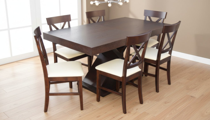 Table à manger Design Commode Ensemble Suite Ensemble de 7 pièces Mobilier moderne Fauteuils
