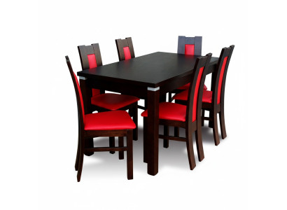 Fauteuil Mobilier Style Salle à manger Suite Chaise Groupe Table 7pcs. Ensemble définit neuf