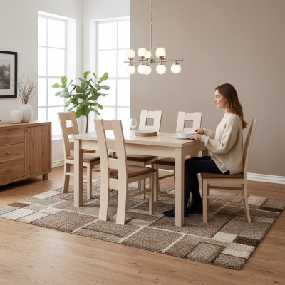 Ensemble de salle à manger Ensemble de salle à manger Designer Ensemble salle à manger Chaise Table 4 chaises Groupe 5 pièces.