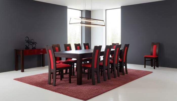Table à manger Salle à manger Ensemble de salle à manger Classique r Table Ensemble de 11 pièces Chaise 10x chaises