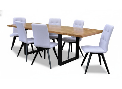 Ensemble complet Table à manger + 6 chaises Ensemble Table à manger en bois Tables à manger Groupe de tables 7 pièces