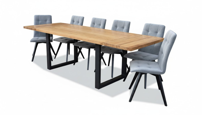 Table à manger 6x Chaises Suite classique Salle à manger 7 pièces Ensemble Table rectangulaire Chaise