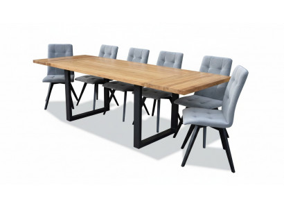 Table à manger 6x Chaises Suite classique Salle à manger 7 pièces Ensemble Table rectangulaire Chaise