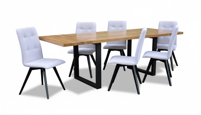 Salle à manger Table en bois Design Set de salon Ensemble Suite Mobilier classique 7 pcs. nouveau