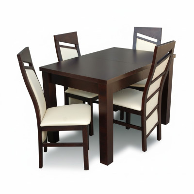 Ensemble de salle à manger: Table à manger 4 chaises. Ensemble suite de table à manger classique 5 pièces. Nouveau.