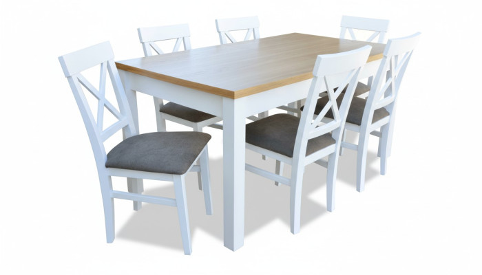 Table à manger + 6 chaises Ensemble de salle à manger Set de salle à manger Classique r Table Tables S18/K64 nouveau