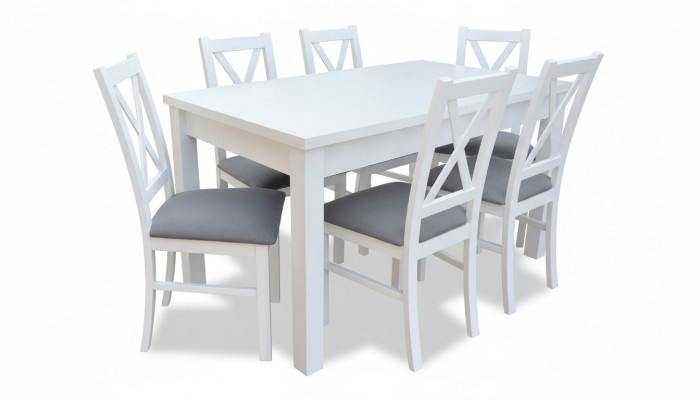 Table à manger 6 Chaises Chaise Salle à manger Suite Fauteuils Tables Table S18-L 7 pièces.