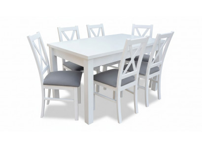 Table à manger 6 Chaises Chaise Salle à manger Suite Fauteuils Tables Table S18-L 7 pièces.