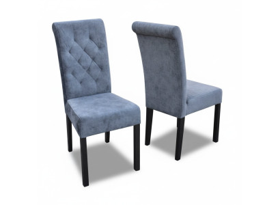 Fauteuil Chaise Salle à manger Télévision Salon Siège en tissu Moderne Chaise rembourrée Bois massif