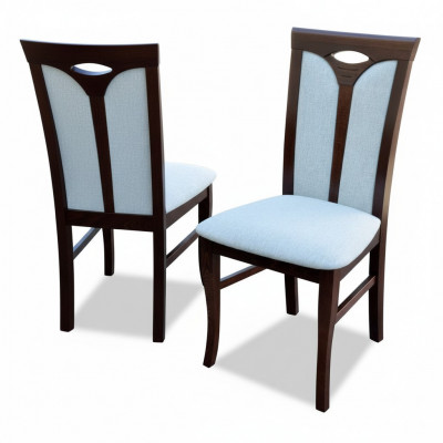 Salle à manger 1x chaise Chaises Rembourrage Bois chaises de designer modernes Fauteuil de designer Siège Fauteuil